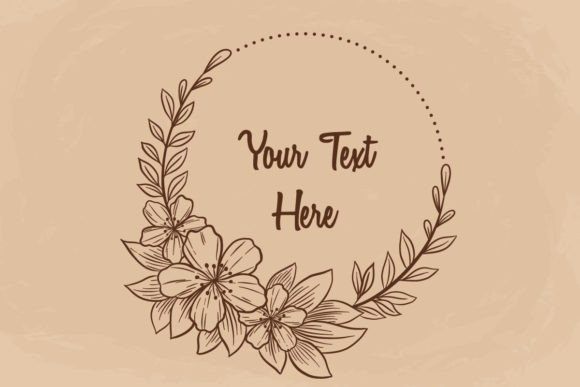 Download Hand Drawing of Vintage Floral Frame - Frame Collection