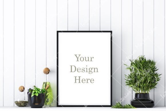 Download Mock Up Poster Frame in Kitchen Room - Frame Collection