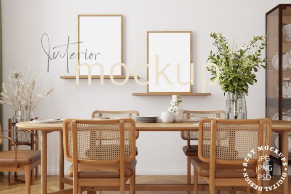 Download Mock Up Frame Interior Dinig Room - 210 - Frame Collection
