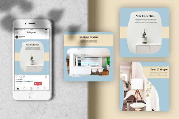Download Home Furniture Instagram Feed Template - Home furniture Collection