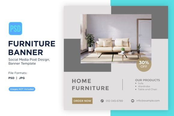 Download Home Furniture Banner Design Template - Home furniture Collection