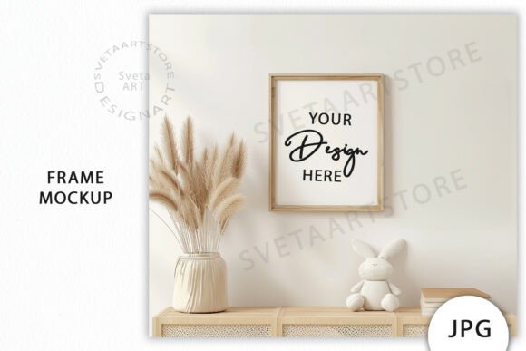 Download Frame Mockup, Baby Room Mockup JPG - Frame mockup Collection
