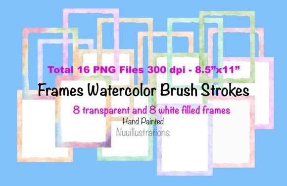 Download Colorful Watercolor Frame Borders - Frame Collection