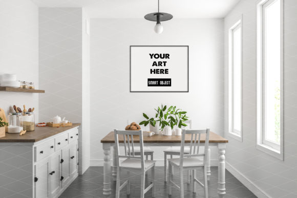 Download Frame Mockup Kitchen Dining Room - Frame mockup Collection
