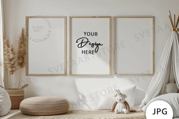 Download Frames Mockup, Baby Room Mockup JPG - Frame Collection