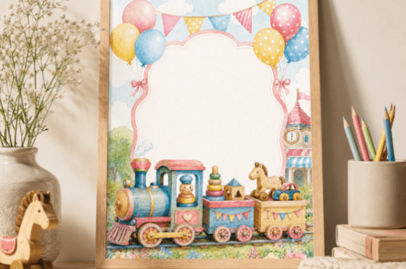 Download Cute Nursery Toy Frame - Frame Collection
