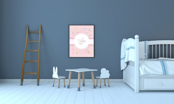 Download Minimalist Kids Bedroom Empty Frames - Frame Collection