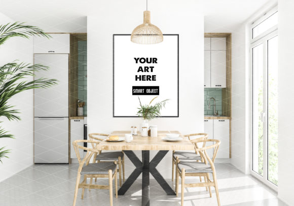 Download Frame Mockup Kitchen Dining Room - Frame mockup Collection