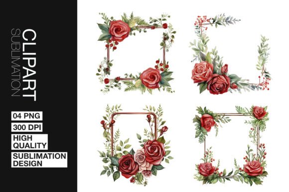 Download Rose Frame Art Clipart PNG - Frame Collection