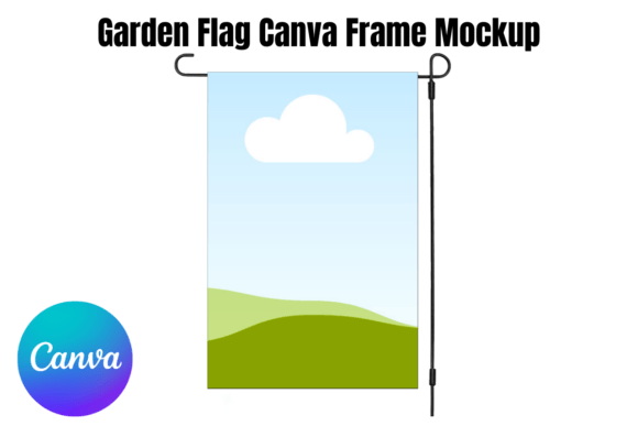 Download Garden Flag Canva Frame Mockup - Frame mockup Collection