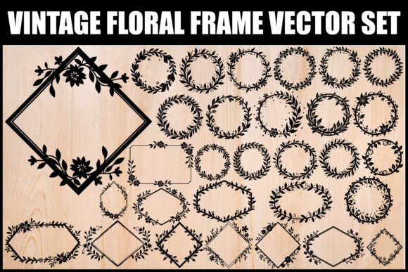 Download Vintage Floral Frame SVG Bundle - Frame Collection