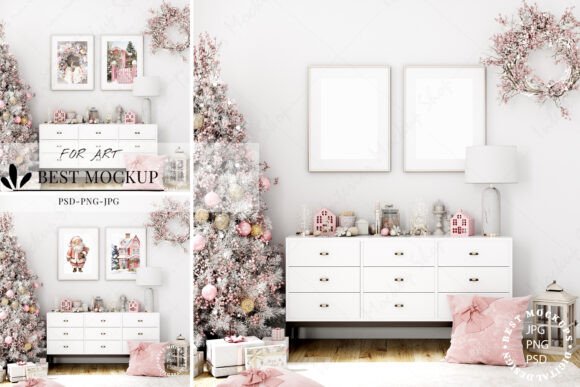 Download Christmas Frame Mockup, Interior Mockup - Interior mockup Collection