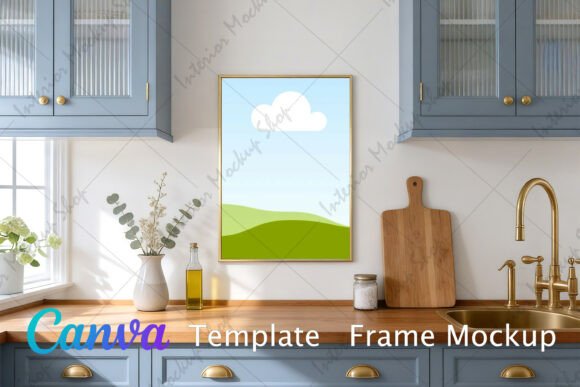 Download Kitchen Frame Mockup Canva - Frame mockup Collection