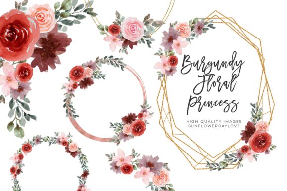 Download Watercolor Flower Frame Clipart, Wedding - Frame Collection