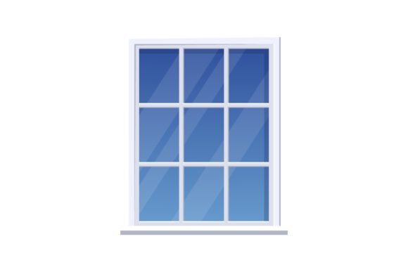 Download Window with White Frame. Clean Glass Win - Frame Collection