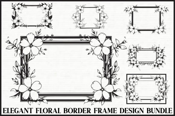 Download Elegant Floral Frame Bundle - Frame Collection
