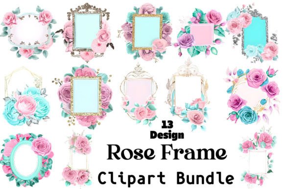 Download Rose Frame Clipart Bundle - Frame Collection