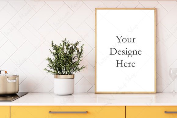 Download Kitchen Frame Mockup - 246 - Frame mockup Collection