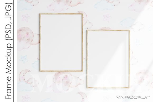 Download Nursery Frame Mockup, Modern Kid's Room - Frame mockup Collection