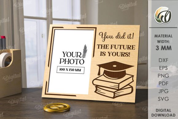 Download 3D Graduation Picture Frame Laser Cut - Frame Collection