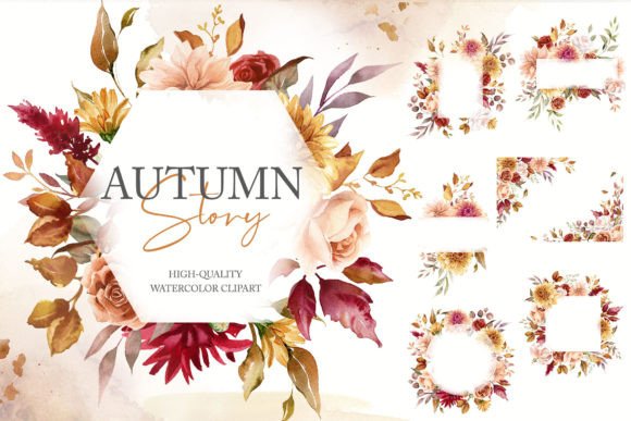 Download Fall Floral Frame Border Clipart PNG - Frame Collection