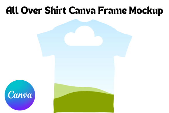 Download All over Shirt Canva Frame Mockup - Frame mockup Collection