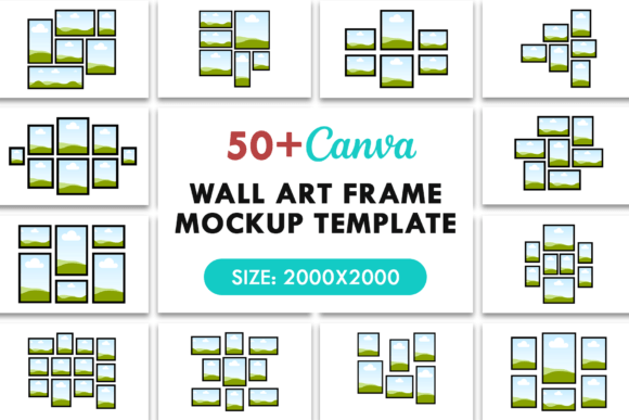 Download 50+ Canva Wall Art Frame Mockup Template - Frame mockup Collection