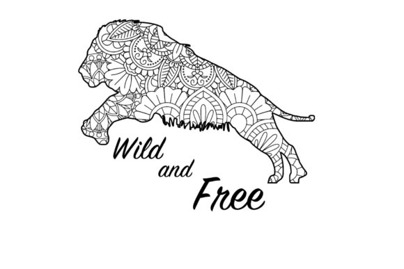 Download Wild and Free Lion Mandala - Premium Resources