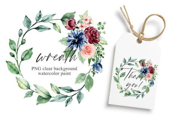 Download Wreath, Watercolor Flower Frame, PNG. - Frame Collection