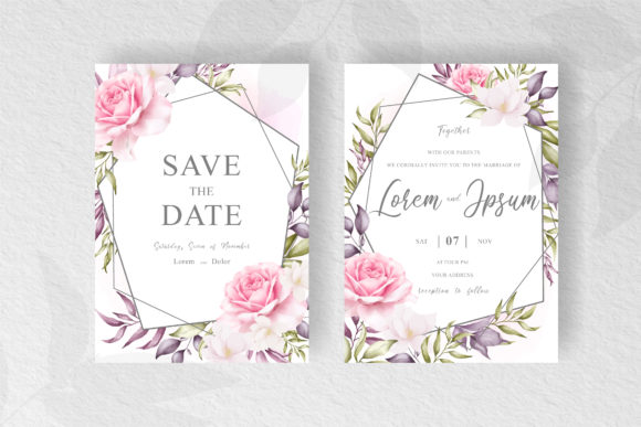 Download Elegant Floral Frame Wedding Invitation - Frame Collection