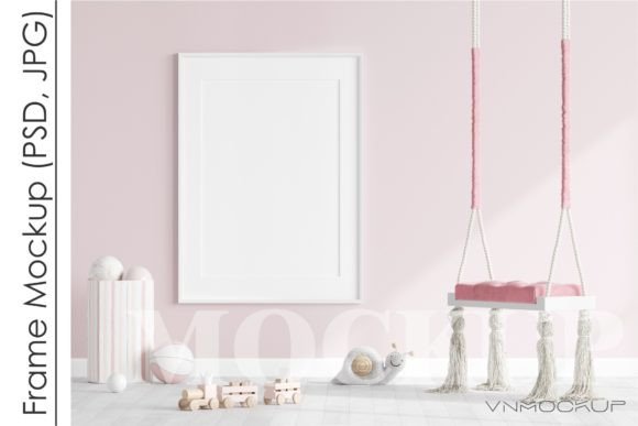 Download Modern Kid's Room Frame Mockup - Frame mockup Collection