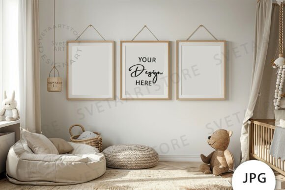 Download Frames Mockup, Baby Room Mockup JPG - Frame Collection