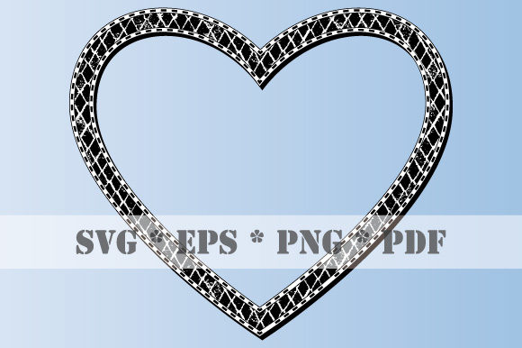 Download Retro Heart Black White Frame Vintage - Frame Collection