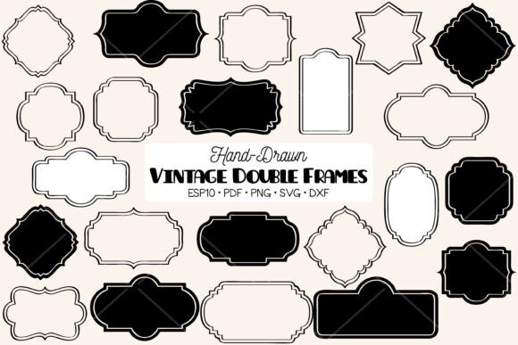 Download Vintage Frames Double | Border | Labels - Frame Collection