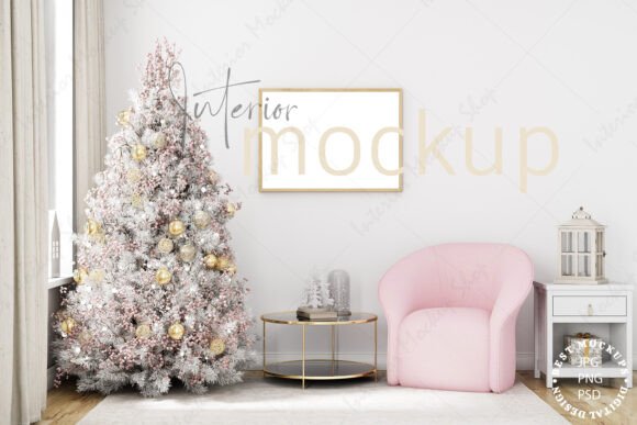 Download Christmas Frame Mockup, Interior Mockup - Interior mockup Collection