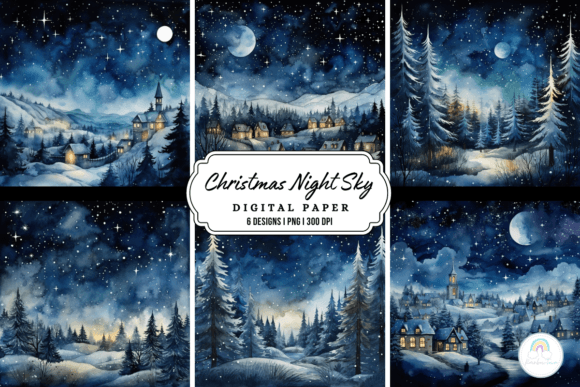 Download Christmas Night Sky Background - Night sky Collection