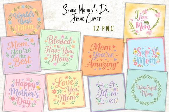 Download Spring Mother's Day Frame Clipart - Frame Collection