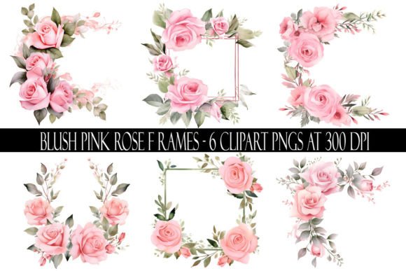 Download Blush Pink Rose Frame Clipart - Frame Collection