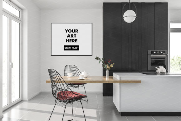 Download Frame Mockup Kitchen - Frame mockup Collection