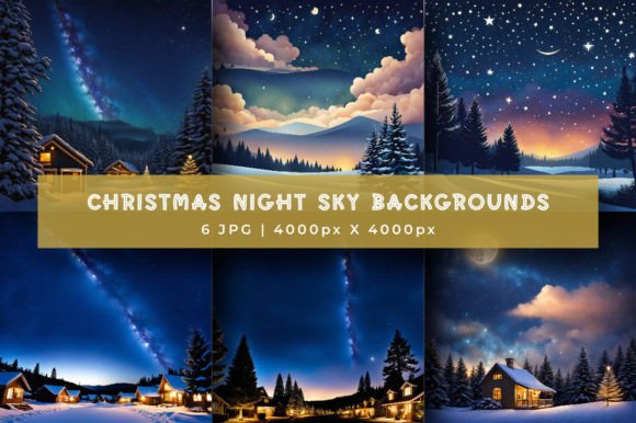 Download Christmas Night Sky Backgrounds - Premium Resources