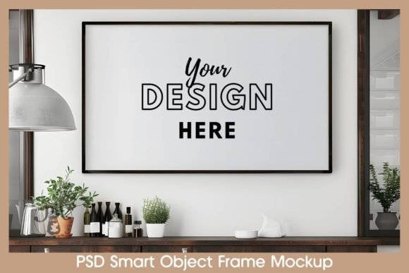 Download Horizontal Frame TV Art Mockup PSD File - Frame Collection