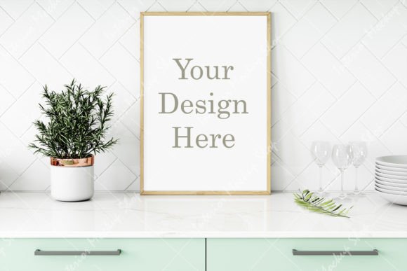 Download Mockup, Frame Mockup Kitchen Room - Frame mockup Collection