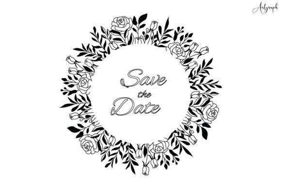 Download Flower Wreath, Botanical Circle Frame - Frame Collection