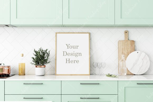 Download Mock Up Frame in Kitchen Room, - Frame Collection