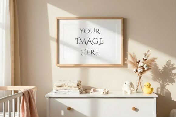 Download Boho Nursery Frame Mockup - Frame mockup Collection