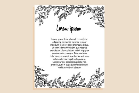 Download Hand Drawing Vintage Floral Frame - Frame Collection
