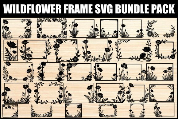 Download Wildflower Frame SVG Bundle Set - Frame Collection
