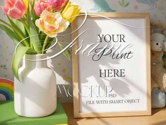 Download Kids Room Frame Mockup Nursery Interior - Frame mockup Collection
