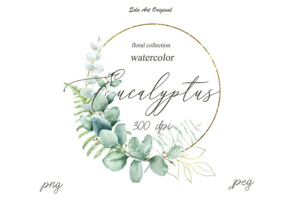 Download Eucalyptus Frame Watercolor Clipart - Frame Collection
