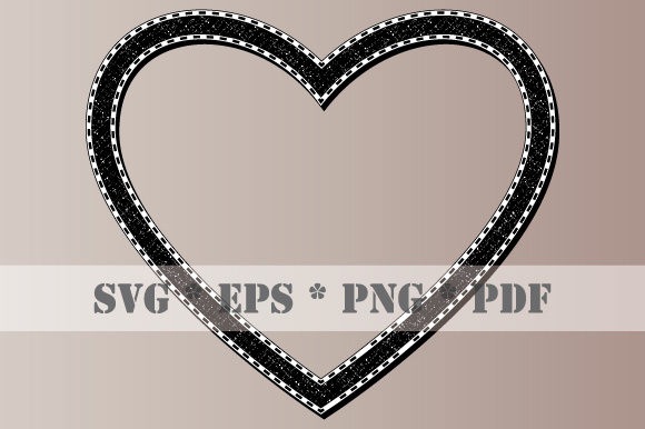 Download Retro Heart Black White Frame Vintage - Frame Collection